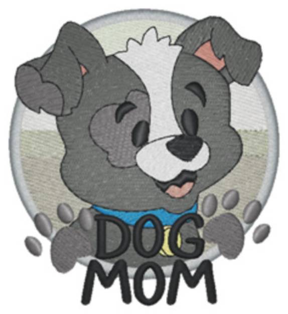 Picture of Dog Mom Lc Machine Embroidery Design