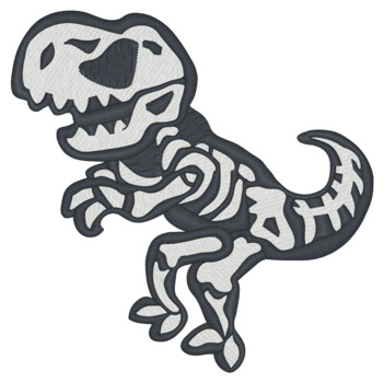 T-rex Skeleton Machine Embroidery Design