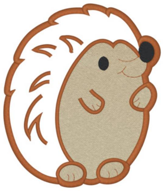 Picture of Hedgehog Applique Machine Embroidery Design