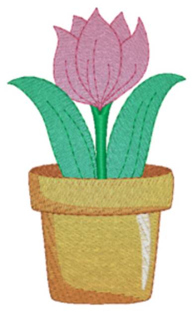 Picture of Spring Tulip Machine Embroidery Design