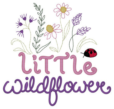 Little Wildflower Machine Embroidery Design