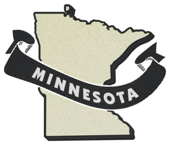 Minnesota Ribbon Machine Embroidery Design