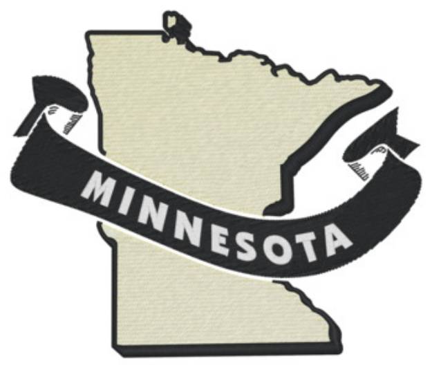 Picture of Minnesota Ribbon Machine Embroidery Design