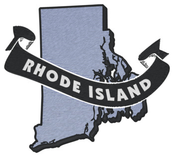 Rhode Island Ribbon Machine Embroidery Design