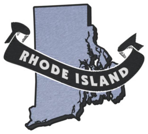 Picture of Rhode Island Ribbon Machine Embroidery Design