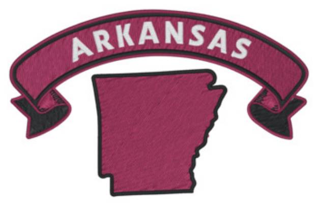 Picture of Arkansas Machine Embroidery Design