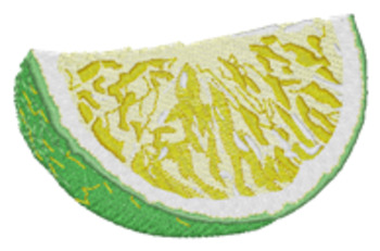 Lime Wedge Machine Embroidery Design