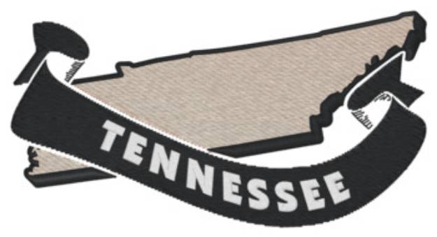 Picture of Tennessee Ribbon Machine Embroidery Design
