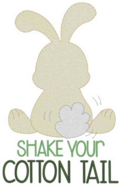 Picture of Shake Your Cotton Tail Machine Embroidery Design