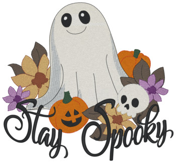 Stay Spooky Machine Embroidery Design