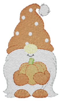 Fall Gnome Machine Embroidery Design