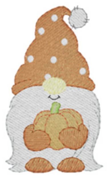 Picture of Fall Gnome Machine Embroidery Design