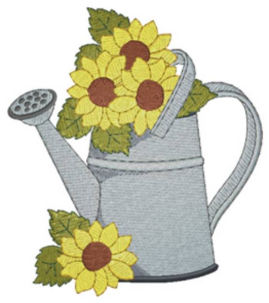 Picture of Watering Can Machine Embroidery Design