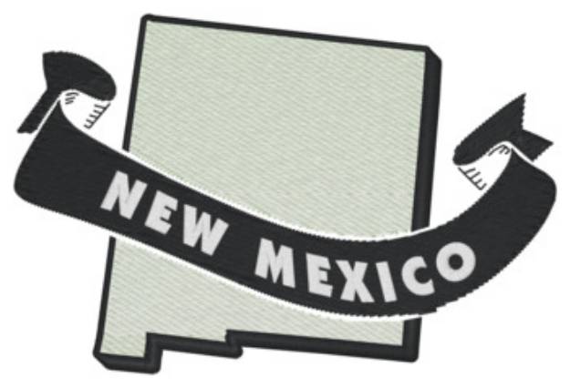 Picture of New Mexico Ribbon Machine Embroidery Design