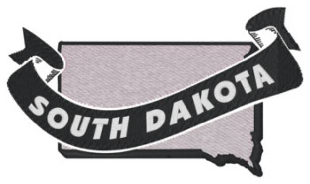 Picture of South Dakota Ribbon Machine Embroidery Design