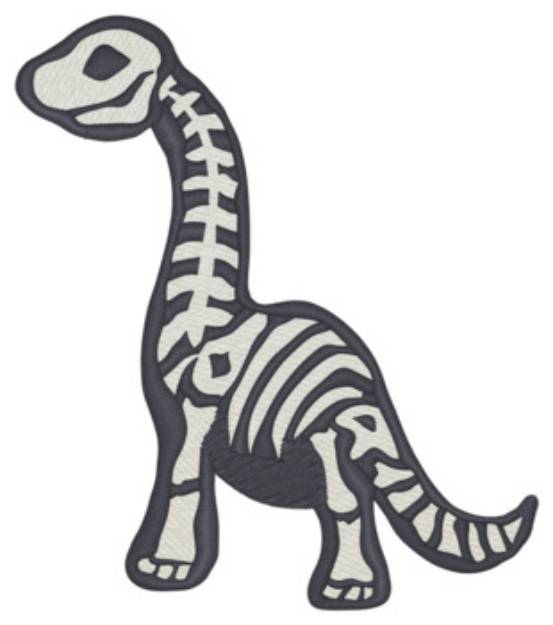 Picture of Brontosaurus Skeleton Machine Embroidery Design
