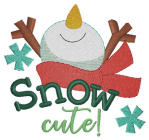 Picture of Snow Cute Machine Embroidery Design