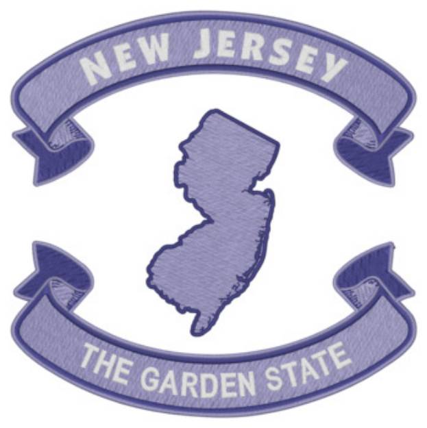 Picture of New Jersey Nickname Machine Embroidery Design