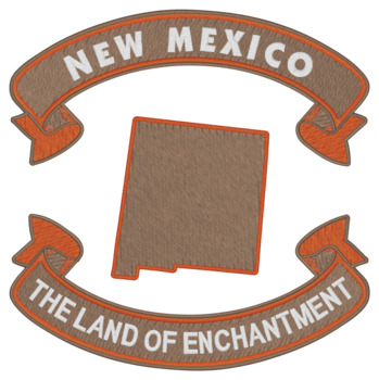 New Mexico Nickname Machine Embroidery Design