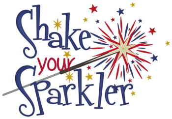 Shake Your Sparkler Machine Embroidery Design