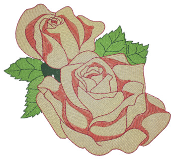 Roses Machine Embroidery Design