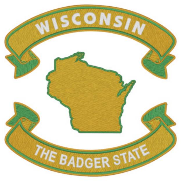 Picture of Wisconsin Nickname Machine Embroidery Design