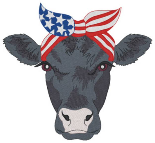 Picture of American Angus Cow Machine Embroidery Design
