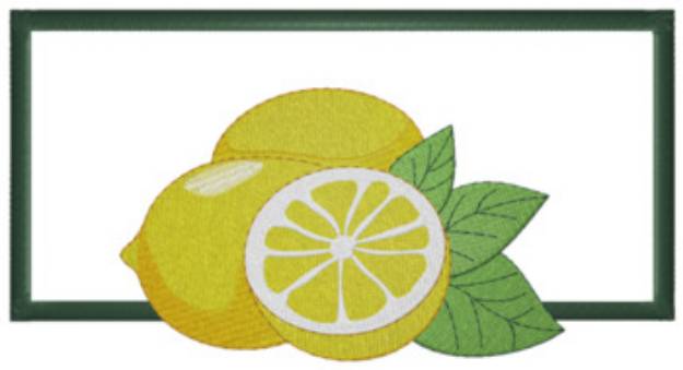 Picture of Lemons Applique Machine Embroidery Design
