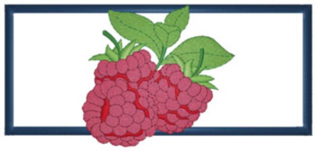 Picture of Raspberries Applique Machine Embroidery Design