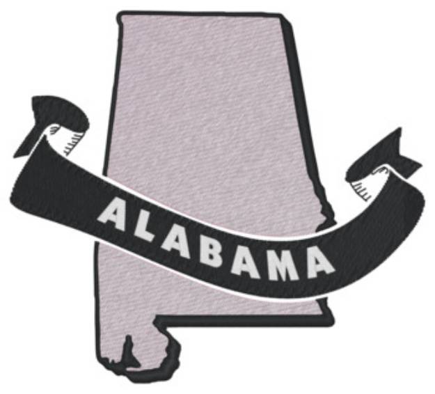 Picture of Alabama Ribbon Machine Embroidery Design