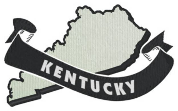 Picture of Kentucky Ribbon Machine Embroidery Design