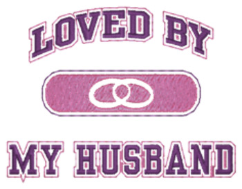 Loved By Husband Machine Embroidery Design