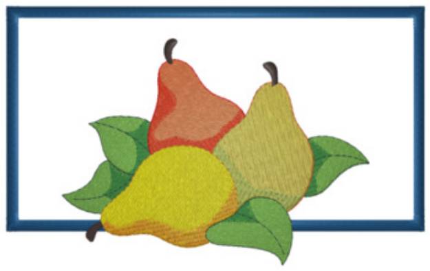 Picture of Pears Applique Machine Embroidery Design