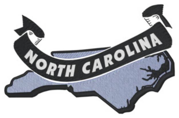 Picture of North Carolina Ribbon Machine Embroidery Design