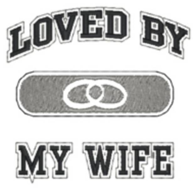Picture of Loved By Wife Machine Embroidery Design