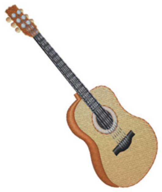 Picture of Acoustic Guitar Machine Embroidery Design