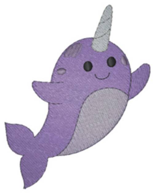 Picture of Narwhal Machine Embroidery Design