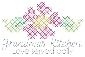 Cross-stitch Grandmas Kitchen Machine Embroidery Design