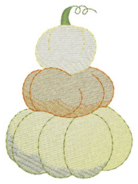 Picture of Stack Of Pumpkins Machine Embroidery Design