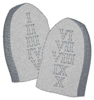 The 10 Commandments Machine Embroidery Design