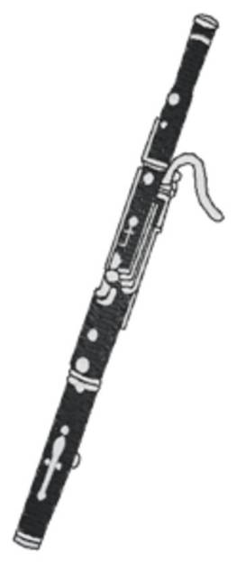 Picture of Bassoon Machine Embroidery Design