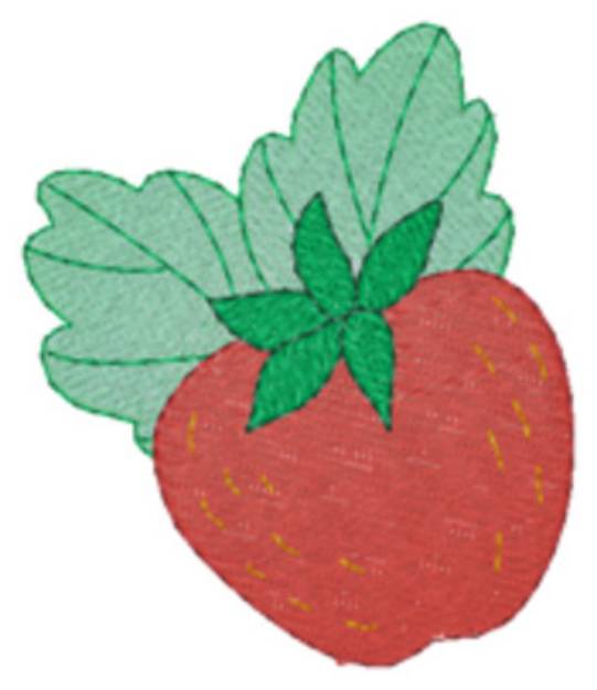 Picture of Strawberry Accent Machine Embroidery Design