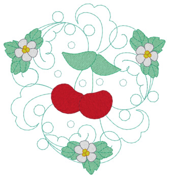 Cherry Pattern Machine Embroidery Design