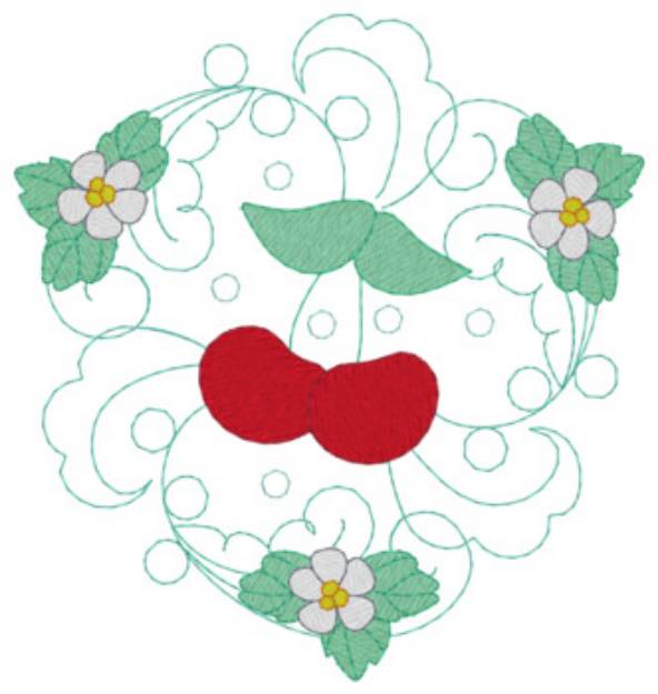 Picture of Cherry Pattern Machine Embroidery Design