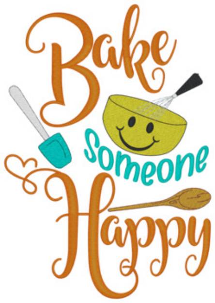 Picture of Bake Someone Happy Machine Embroidery Design