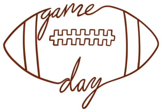 Picture of Game Day Football Machine Embroidery Design