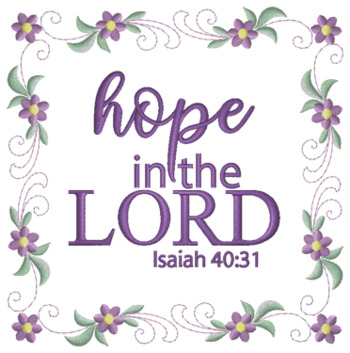 Isaiah 40:13 Machine Embroidery Design