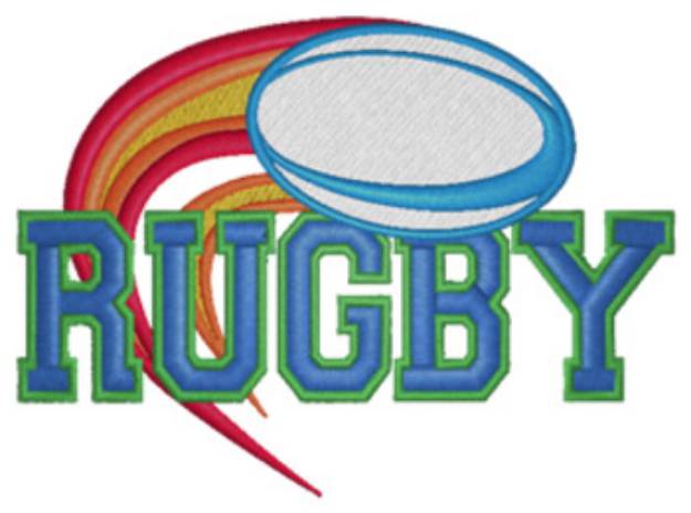Picture of Rugby Machine Embroidery Design