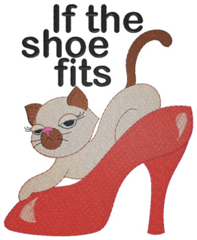 If The Shoe Fits... Machine Embroidery Design