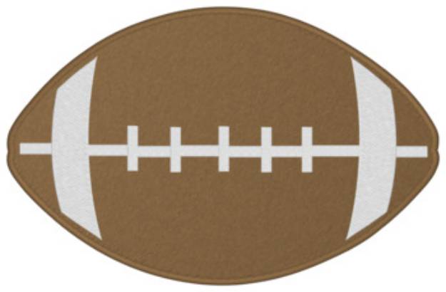 Picture of 6 1/2" Football Machine Embroidery Design